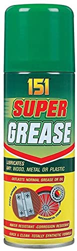 2 x Super Grease Spray Aerosol Lubricate Oil Wood Metal Water Resistant 150ml - Bargain Genie