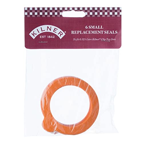 Kilner Standard Rubber Seals for Clip Top Jars, Orange