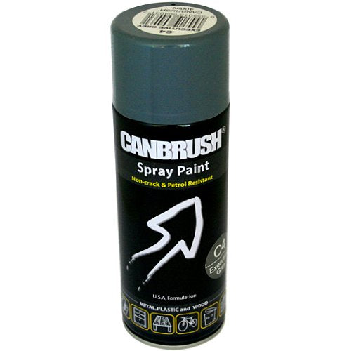 Canbrush EXECUTIVE GREY Spray Paint Auto Diy Purpose Colour Aerosol Can C4 - Bargain Genie