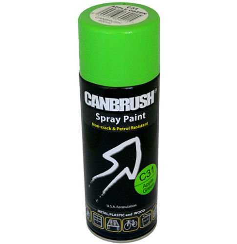 4X - Apple Green (C31) - 400ml Spray Paint Auto DIY Colour Aerosol Can or Tape for Wood Metal Plastic - Bargain Genie