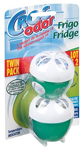 CROC ODOR TWIN PACK FRIDGE FRESH DEODORISER NEUTRALISER ODOUR FRESHENER FOOD SAFE - Bargain Genie