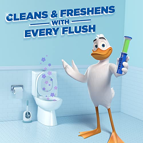 Duck Fresh Disc Toilet Cleaner Starter Pack, Toilet Bowl Sanitiser & Descaler, Lime, 36 ml, Pack of 5 - Bargain Genie