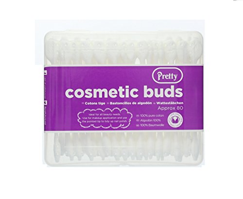 Pretty 100% Pure Cotton Cosmetic Buds Pack Of 80 - Bargain Genie