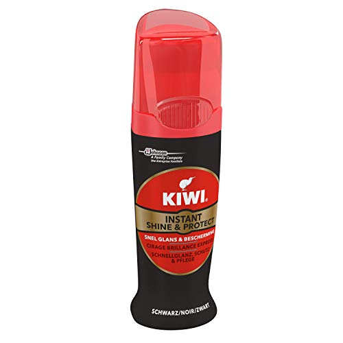 Kiwi Shine & Protect Shoe Polish Shoe Care Black for Instant Shine 75ml Pack of 6 700g - Bargain Genie