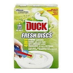 Toilet Duck Fresh Gel Discs Lime Zest, 6 Discs