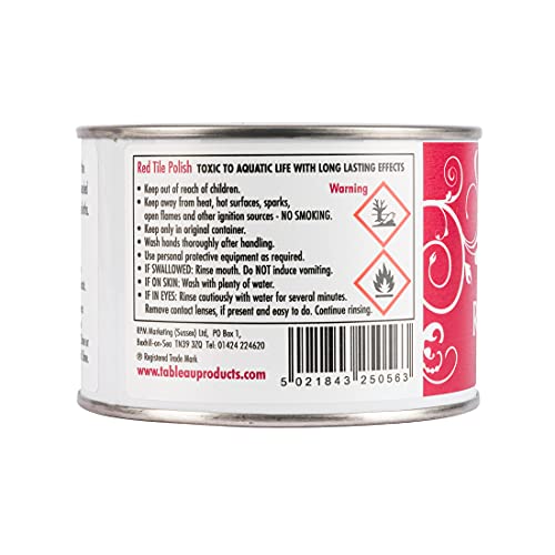 Tableau Red Tile Polish, Rejuvenate Red Tiles, Brickwork, Unsealed Concrete and More. 250ml - Bargain Genie