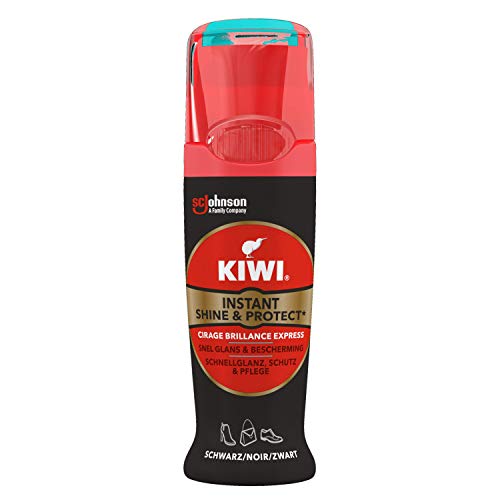 Kiwi Shine & Protect Shoe Polish Shoe Care Black for Instant Shine 75ml Pack of 6 700g - Bargain Genie