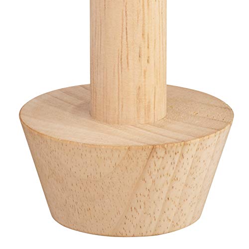 MasterClass Kitchen Craft Pastry Tamper, Double-Ended Wooden Pastry Tamper, Brown, 22 x 12 x 16 cm - Bargain Genie