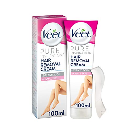 Veet Pure Inspirations Hair Removal Cream for Normal Skin, Body & Legs, 200 ml - Bargain Genie