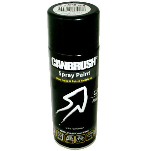 1X - Gloss Black (C30) - 400ml Spray Paint Auto DIY Colour Aerosol Can or Tape for Wood Metal Plastic - Bargain Genie