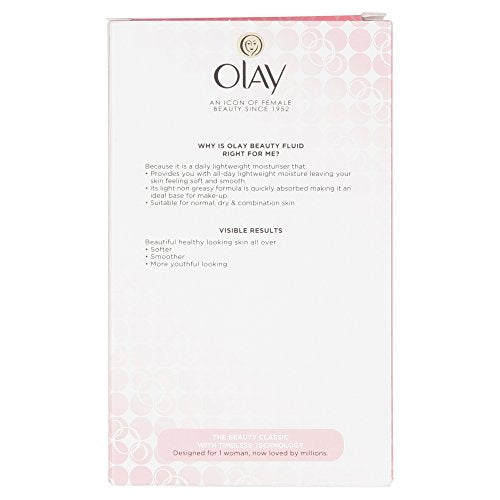 Olay Essential Moisture Beauty Nourishing Day Fluid for Normal Dry Combination Skin, 200 ml - Bargain Genie