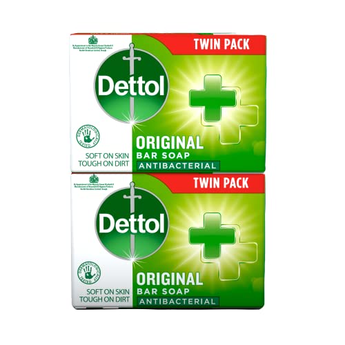 Dettol Anti-Bacterial Original Soap 2 x 100 g - Pack of 2 (Total 4 Bars)