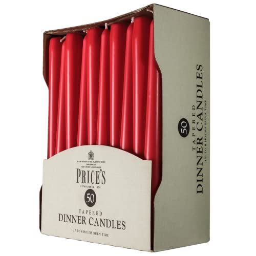 Price's Candles - 50 Pack Dinner Candles - Bargain Genie