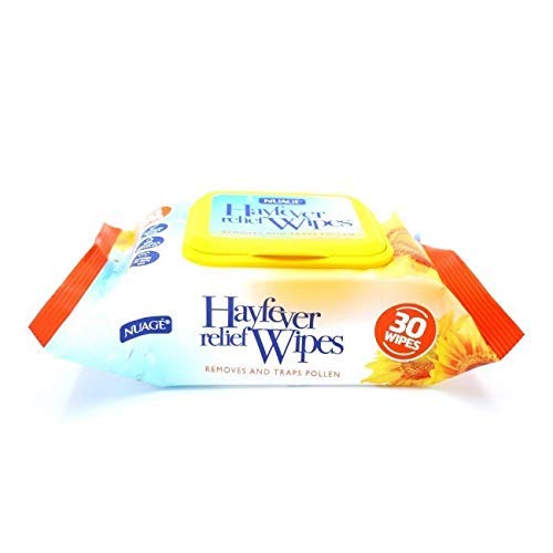 30 x Hayfever & Allergy Relief Wipes for Hand & Face Traps Pollen Dust Dirt Pet Allergy Wet Hay Fever Wipes (150 Wipes (5 Packet)) - Bargain Genie