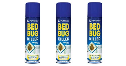 3 x PestShield Indoor Bed Bug Flea Killer Treatment Spray Carpet Mattress 200ml - Bargain Genie