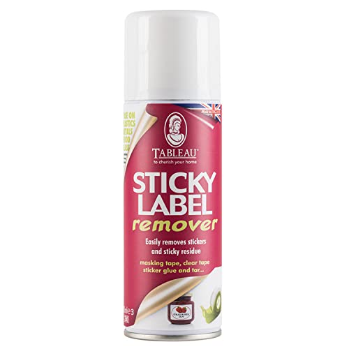 Tableau Sticky Label Remover, Removes Sticky Labels, Sticker Glue, Masking Tape, Sellotape and Tar from Multiple Surfaces. 200ml - Bargain Genie