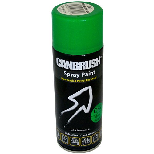 Canbrush Grass Green Spray Paint Auto Diy Interior Exterior Colour Aerosol C67 - Bargain Genie