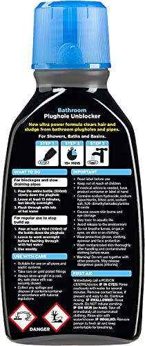 Buster Bathroom Plughole Unblocker, Dissolves Hair and Sludge 300ml Parent - Bargain Genie