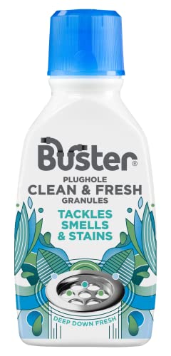 Buster Clean & Fresh Granules, 300g, 6 Pack, Tackle Smells and Stains for Clean and Fresh Plugholes, Drains, Dishwashers and Washing Machines - Fast Acting and Lasting Results - Bargain Genie