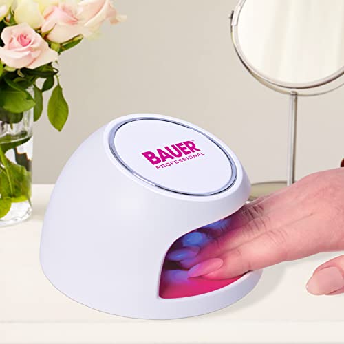 Bauer Professional 38750 Quick Dry UV Nail Lamp / Touch Activated Nails Dryer / Battery Operated & Portable / Works On Both Fingers & Toes / Salon Quality Finishes - Bargain Genie