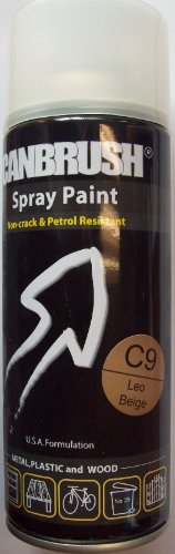 3 x CANBRUSH Spray Paint For Metal Plastic & Wood 400ML - Leo Beige C9 - Bargain Genie