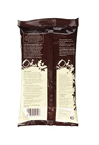 Lord Sheraton Leather Wipes Pack (24) - Pack Of 2 - Bargain Genie