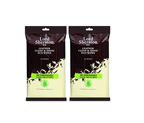 Lord Sheraton Leather Wipes Pack (24) - Pack Of 2 - Bargain Genie