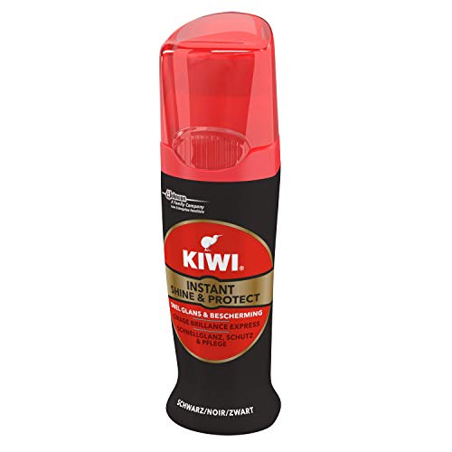 Kiwi Shine & Protect Shoe Polish Shoe Care Black for Instant Shine 75ml Pack of 6 700g - Bargain Genie