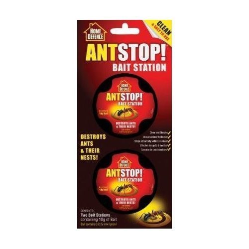 Home Defence 2 X Ant Stop Bait Station (Individual pack contains 2 bait)