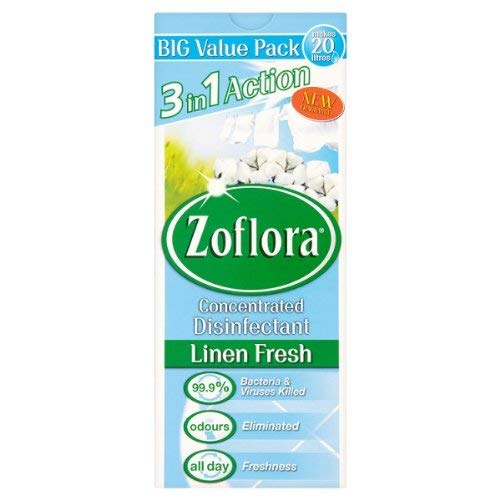 1x Zoflora Linen Fresh 500ml Odour Remover & Disinfectant