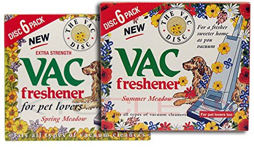 Vacuum Cleaner Air Freshener Summer And Spring Meadow Pack of 6 Disc Pet Lovers Home Office Cleanliness Extra Strength Fresh Fragrance Vac Fits All Hoover - Bargain Genie