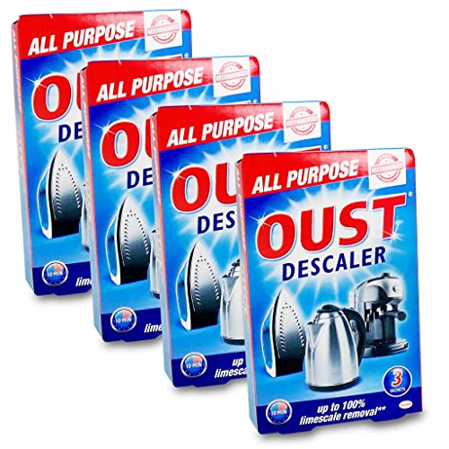 Oust Descaler All Purpose Limescale Remover Removal Kettle Iron Dishwasher (12 Sachets) - Bargain Genie