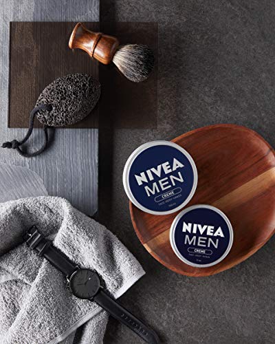 NIVEA Men Creme (Pack of 5, 150ml), Intensive Everyday Moisturising Cream for Whole Body, Fast-Absorbing Face, Body and Hand Cream, with Vitamin E and Aloe Vera Formula - Bargain Genie