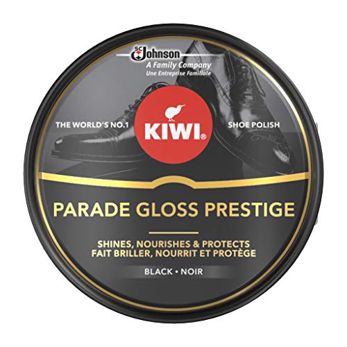 KIWI Parade Gloss Prestige Shoe Shine Polish for Black Leather, Metal Tin, 50ml - Bargain Genie