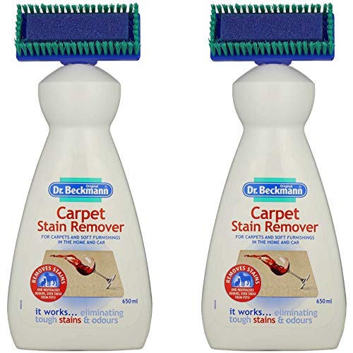 Dr Beckmann Carpet Stain Remover with Cleaning Brush (2 x 650ml) - Bargain Genie