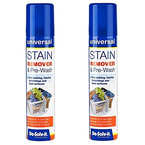 2 x De-Solv-it® Desolvit Stain Remover & Pre-Wash Spray 100ml for Clothing, Favrics, Furnishings and Hard Surface - Bargain Genie