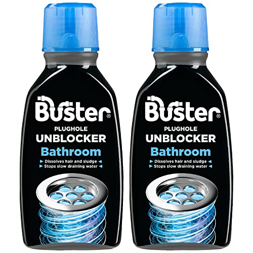 Buster Bathroom Plughole Unblocker, Dissolves Hair and Sludge 300ml Parent - Bargain Genie