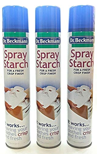 3 PCS DR. BECKMANN SPRAY STARCH 400ML ORIGINAL FRESH CRISP CLOTHES CLEAN FINISH