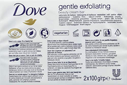 Dove Gentle Exfoliating Beauty Bar 4 Pack of - Bargain Genie