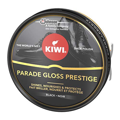 KIWI Parade Gloss Prestige Shoe Shine Polish for Black Leather, Metal Tin, 50ml - Bargain Genie