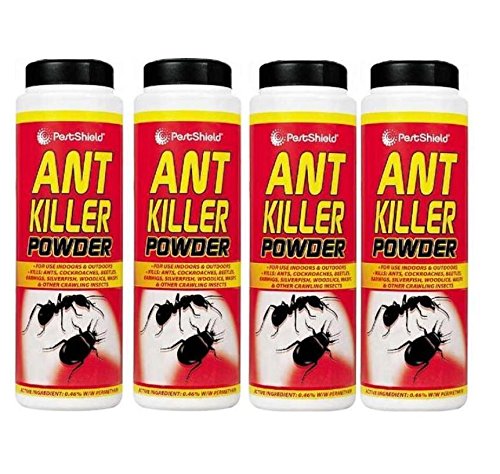 gardeners corner 4 X 240G Tubs PestShield Ant Insect Killer Powder Carpet Beetles Wasps Woodlice