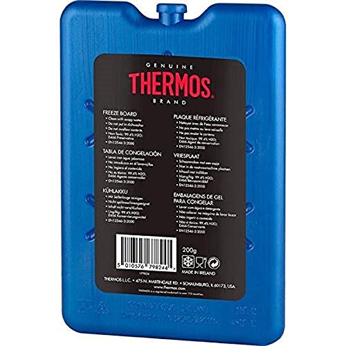 2 x Thermos Freeze Board Ice Pack Small Ice Block Flat Travel Ice Box Pack 200g - Bargain Genie