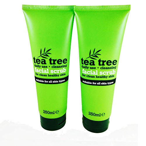 Tea Tree Facial Scrub 250ml, Pack of 2 - Bargain Genie