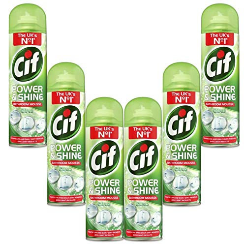 Cif Mousse Bathrom Citrus Lemon - 500Ml - Pack of 6