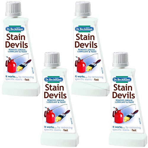 Dr Beckmann Stain Devils Grease, Lubricant & Paint Remover (4 x 50ml) - Bargain Genie