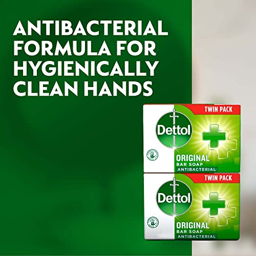 Dettol Anti-Bacterial Original Soap 2 x 100 g - Pack of 2 (Total 4 Bars)