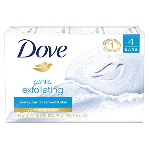 Dove Beauty Bar, Gentle Exfoliating 4 oz, 4 Bar by Dove - Bargain Genie