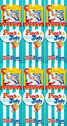 Punch and Judy Tutti Fruitti Toothpaste 50ml x 6 Packs - Bargain Genie