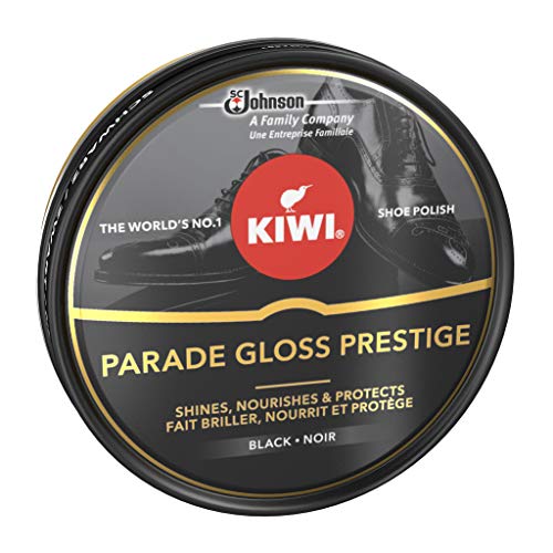 KIWI Parade Gloss Prestige Shoe Shine Polish for Black Leather, Metal Tin, 50ml - Bargain Genie