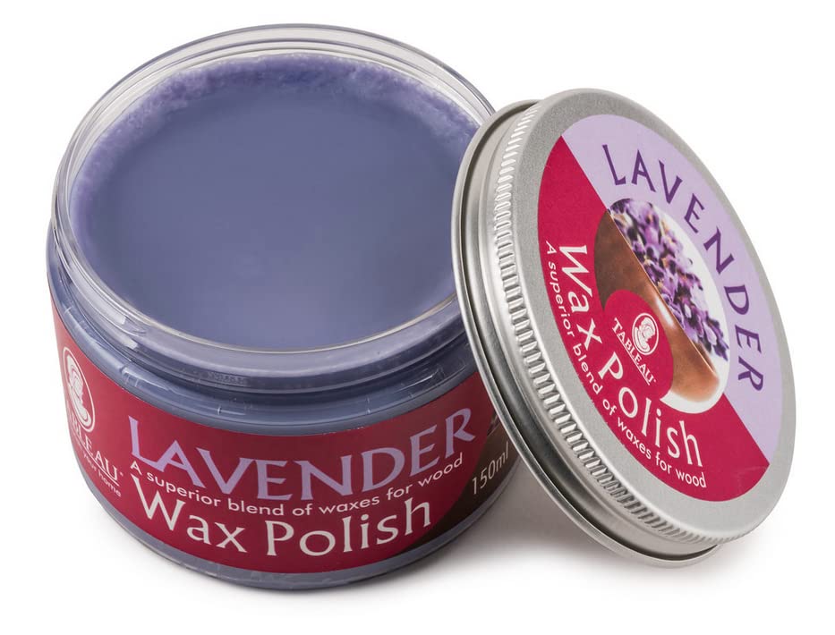 Tableau Lavender Wax Polish, for Wooden Furniture, Silicone Free Wax Blend for All Woods. 150ml - Bargain Genie